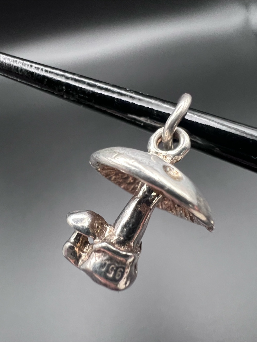 Sterling Silver Mushroom Charm - Picture 6 of 6